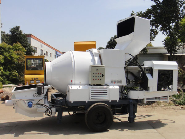 diesel concrete mixer and pump
