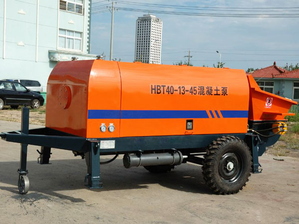 trailer mounted concrete pump