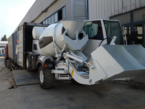 Aimix self loading concrete mixer to Russia 2