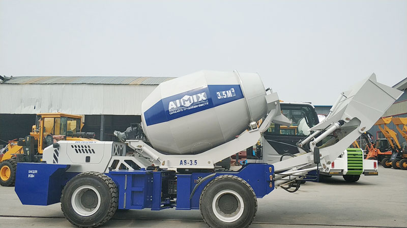 Aimix self loading concrete mixer send to Uzbekistan 1