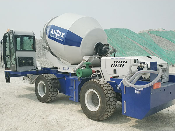 Aimix self loading concrete mixer send to Uzbekistan 3
