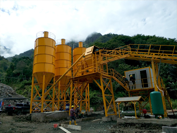 Aimix dry mix concrete plant install in Indonesia 5