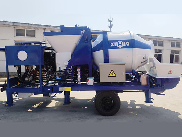 aimix concrete mixer pump sent to Indonesia 3