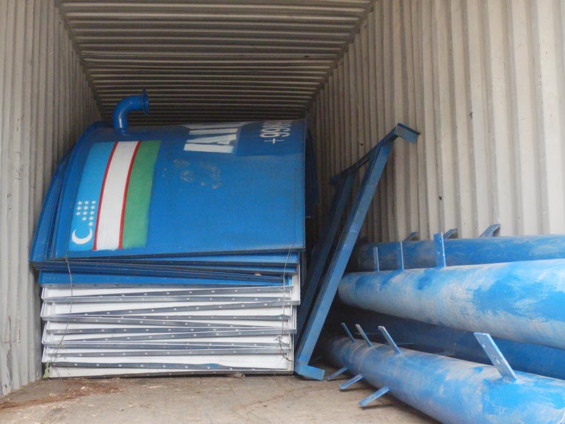 mobile batching plant sent to Bukhara Uzbekistan