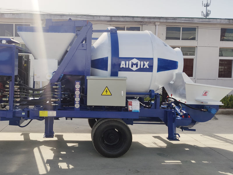 40 diesel concrete mixer pump sent to Indonesia
