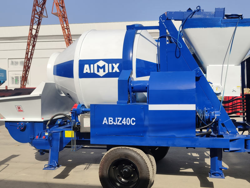 40m3 concrete mixer pump sent to Indonesia