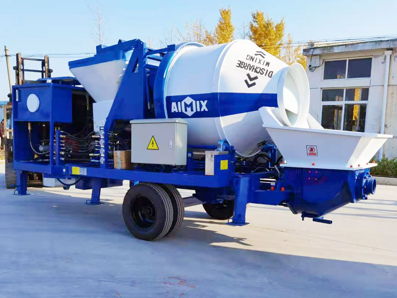 ABJZ40C Diesel concrete mixer pump sent to the Philippines