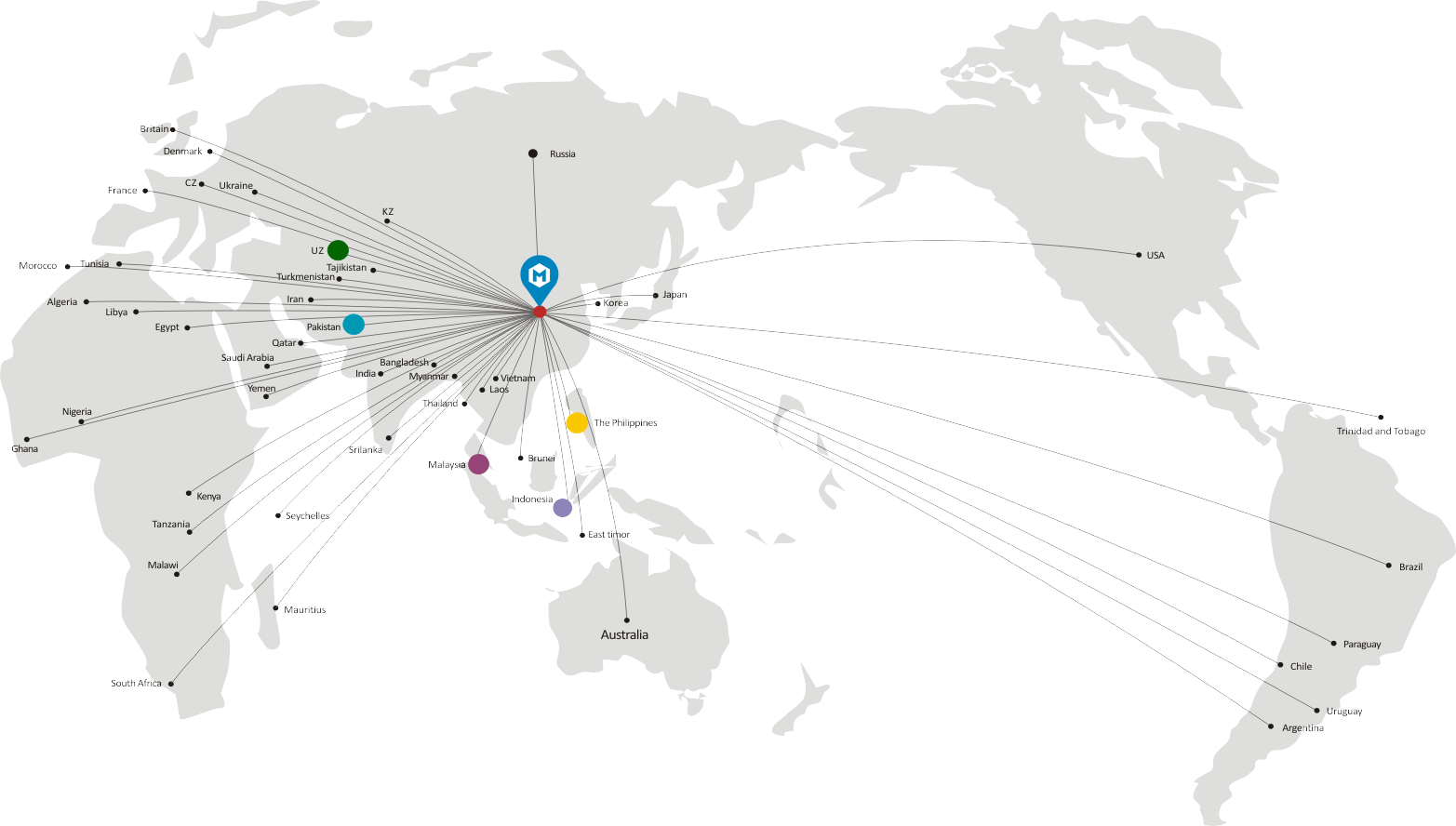 AIMIX branch office map